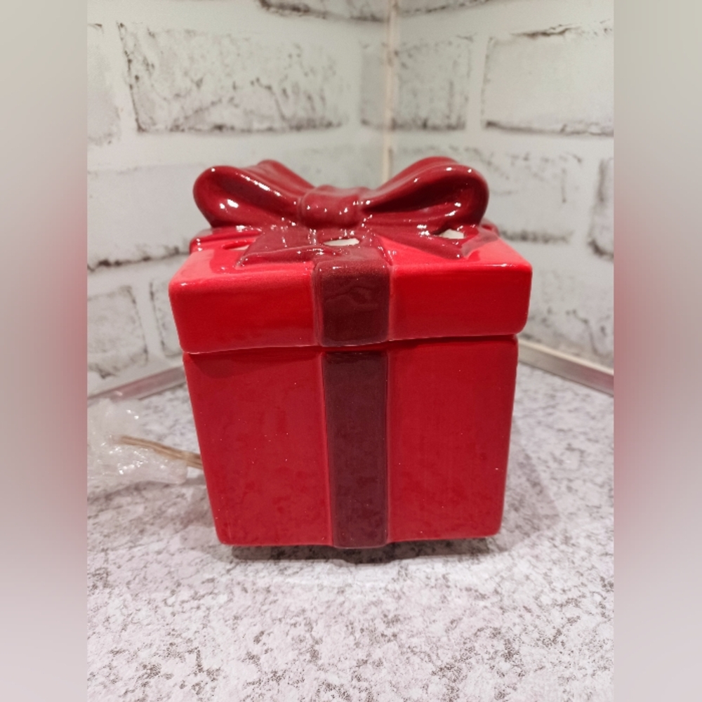 Pink Zebra Present Simmer Pot Red Christmas Gift wax warmer
